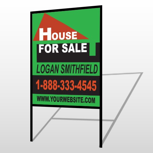 Red Roof House 855 H-Frame Sign