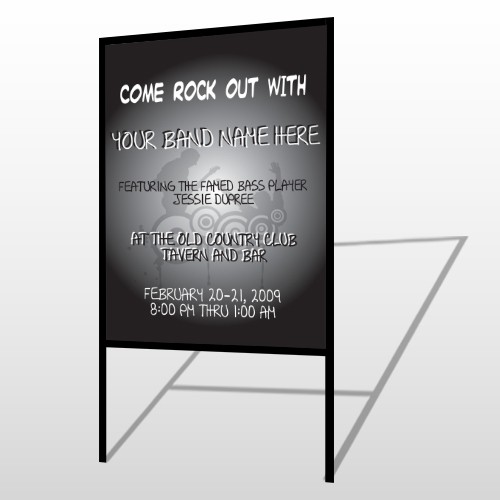 Silhouette Band 366 H-Frame Sign