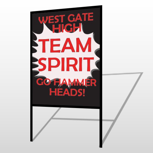 Team 43 H Frame Sign