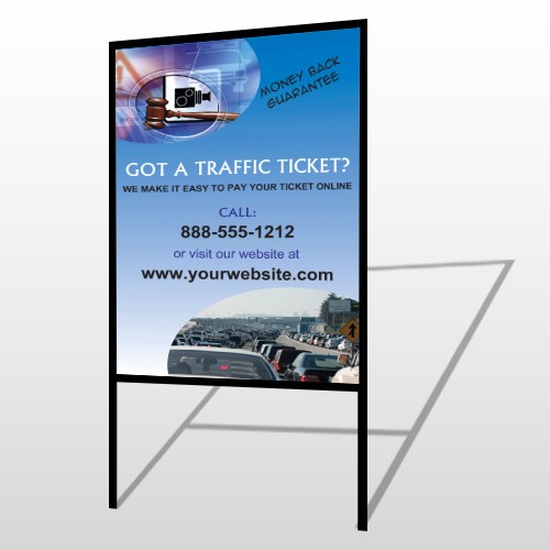 Traffic Cars 151 H-Frame Sign