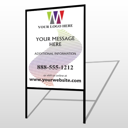 Triangles Wave 167 H-Frame Sign