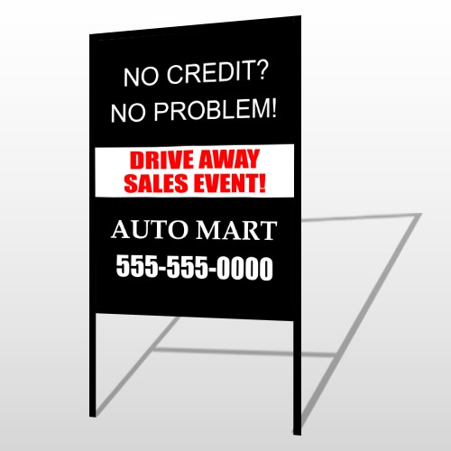 Auto Mart 114 H Frame Sign