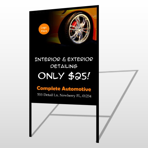 Detailing Services 115 H Frame Sign