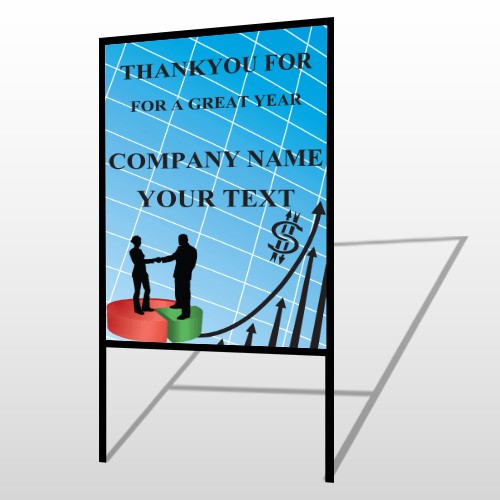 Pie Graph Arrows 05 H Frame Sign