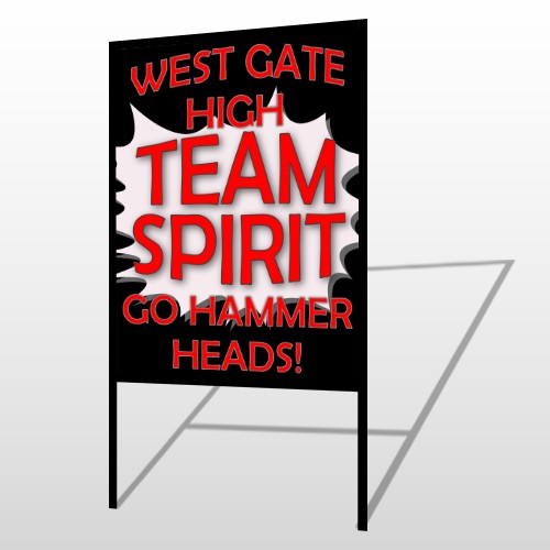 Team 55 H Frame Sign
