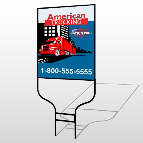 American Truck 295 Round Rod Sign