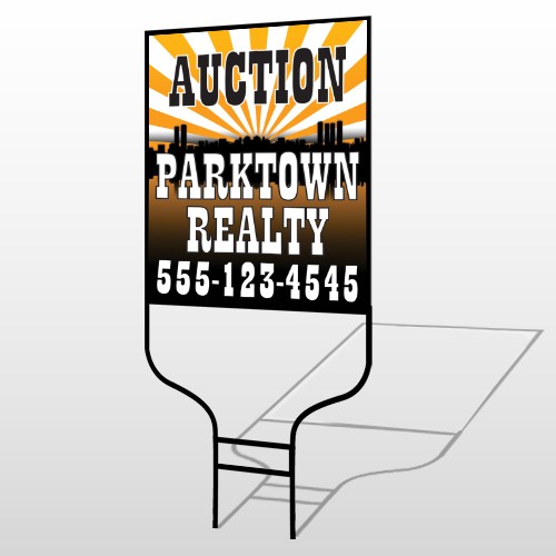 Auction Parktown 647 Round Rod Sign