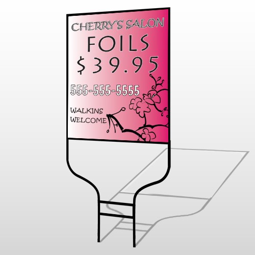 Cherry Salon 288 Round Rod Sign