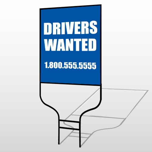 Drivers Wanted 314 Round Rod Sign