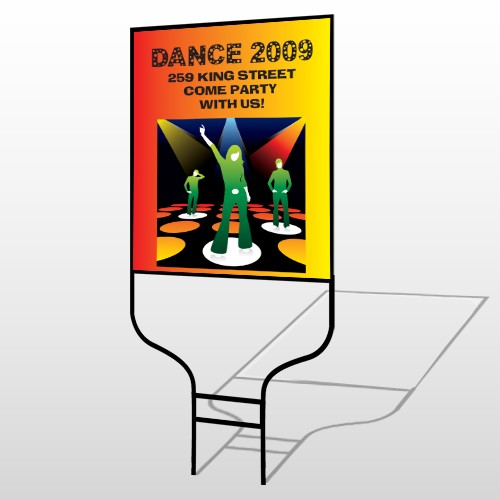Dance Disco 518 Round Rod Sign
