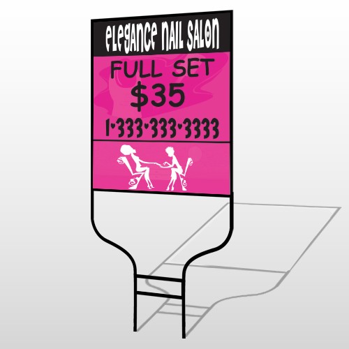 Elegant Nails 643 Round Rod Sign