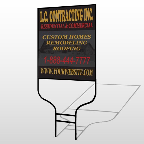 Faded House 500 Round Rod Sign