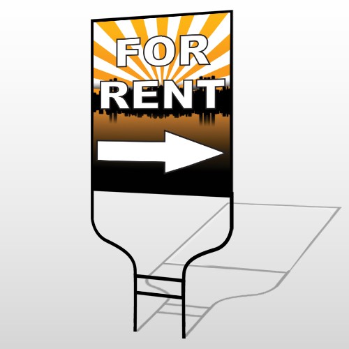 For Rent 721 Round Rod Sign