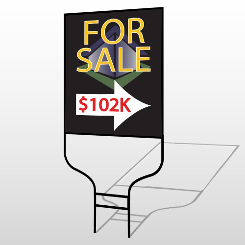 For Sale Corner 705 Round Rod Sign