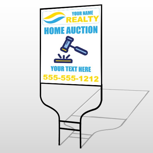 Gavel Banging 660 Round Rod Sign