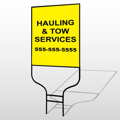 Hauling 127 Round Rod Sign