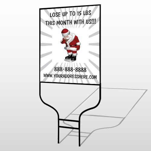Health Santa 402 Round Rod Sign
