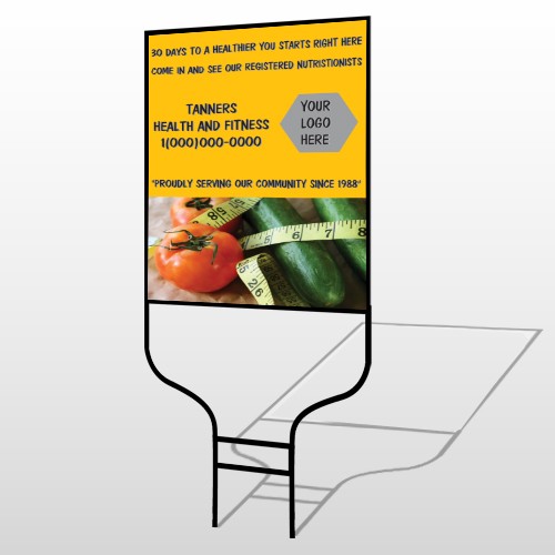 Healthy Tomato 404 Round Rod Sign