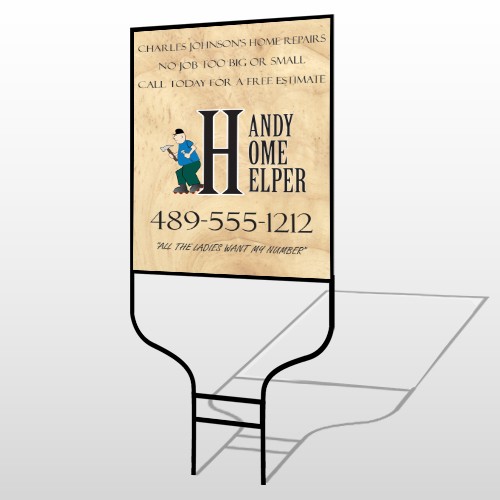 Home Repair 242 Round Rod Sign