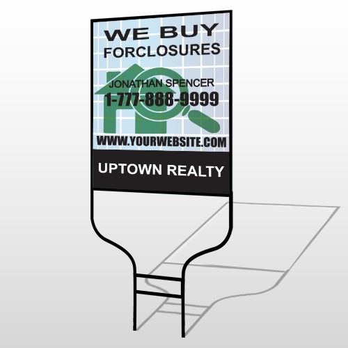 House Magnified 854 Round Rod Sign