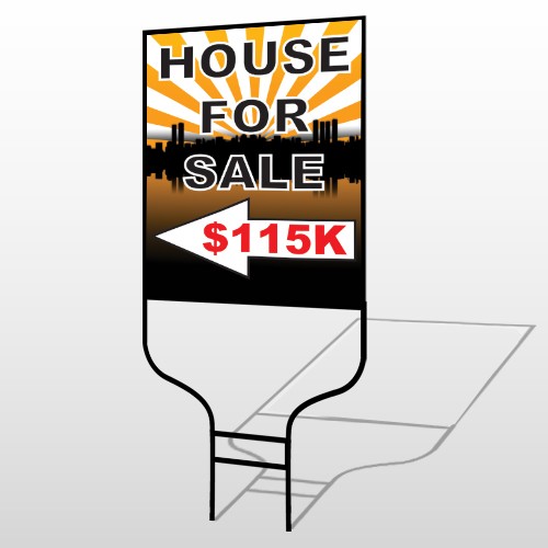 House Sale 718 Round Rod Sign