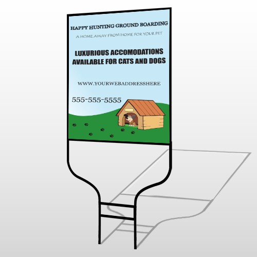 Hunting 301 Round Rod Sign