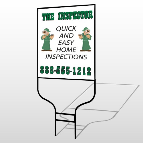 Inspector 361 Round Rod Sign