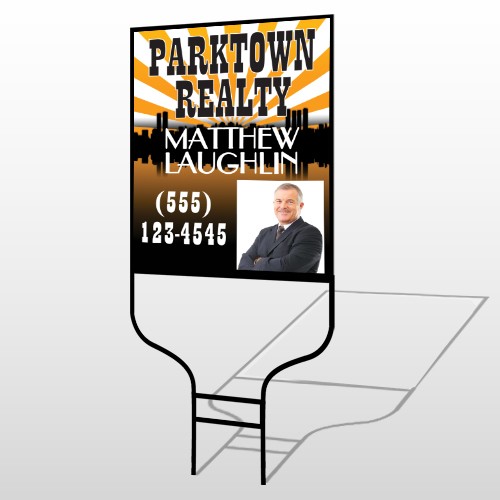 Matthew Parktown 646 Round Rod Sign
