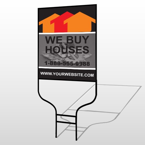 Money & Dollar Signs 853 Round Rod Sign