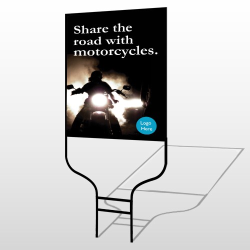 Motorcycle 106 Round Rod Sign