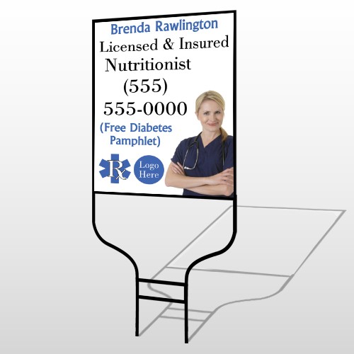Nutritionist 46 Round Rod Sign