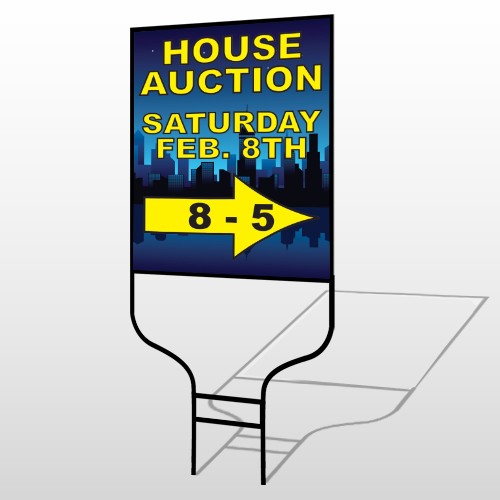 Open House Night City 709 Round Rod Sign