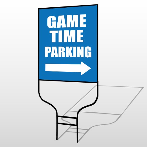 Parking 298 Round Rod Sign