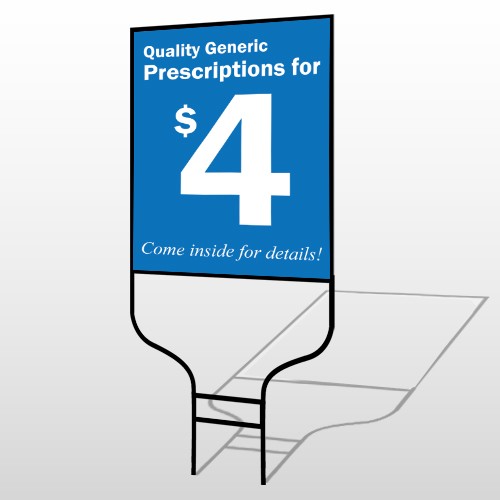 Pharmacy 334 Round Rod Sign