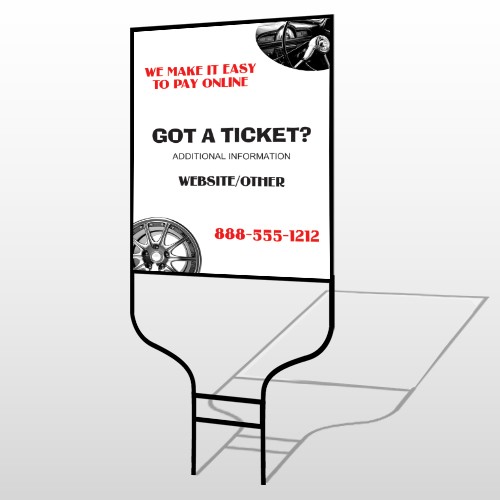 Steering Wheel 154 Round Rod Sign