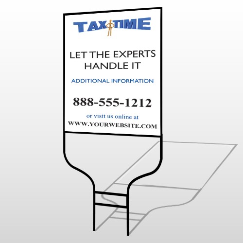 Tax Time 171 Round Rod Sign