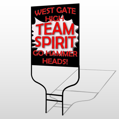 Team 55 Round Rod Sign