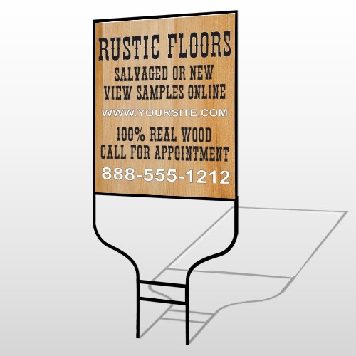 Wood Panel 248 Round Rod Sign