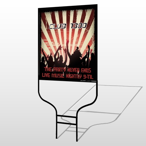 Night Club 523 Round Rod Sign