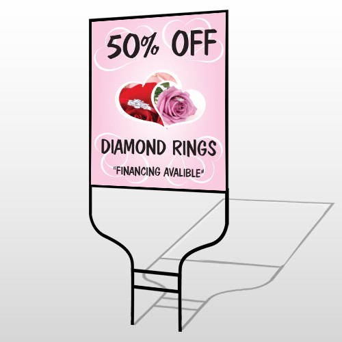 Pinkrose Hidden Ring 399 Round Rod Sign