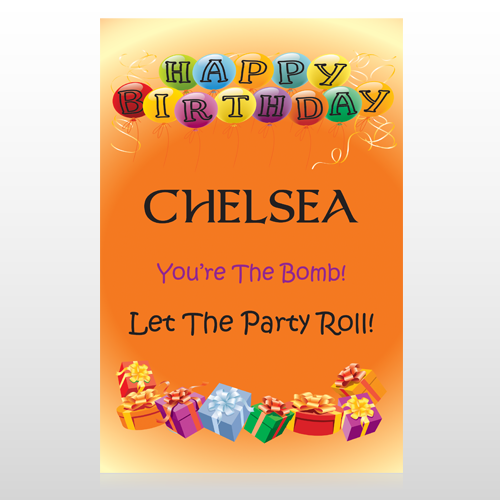 Birthday Balloons 185 Custom Decal