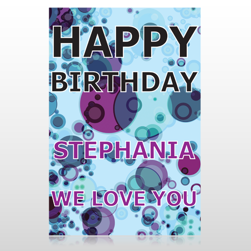 Birthday Dots 16 Custom Decal