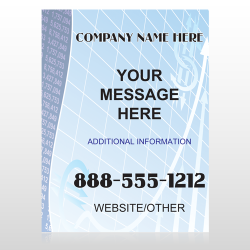 Finance Graph 175 Custom Sign