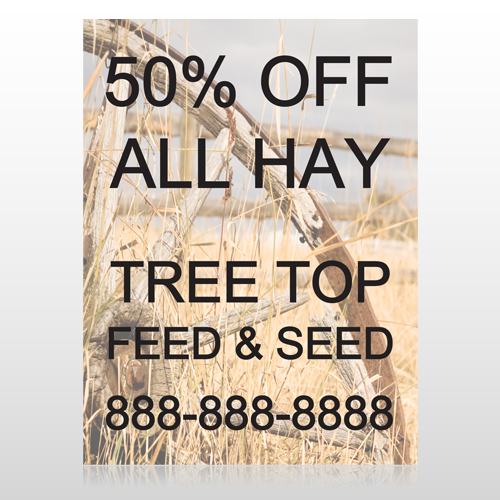 Wood Wheel 413 Custom Sign