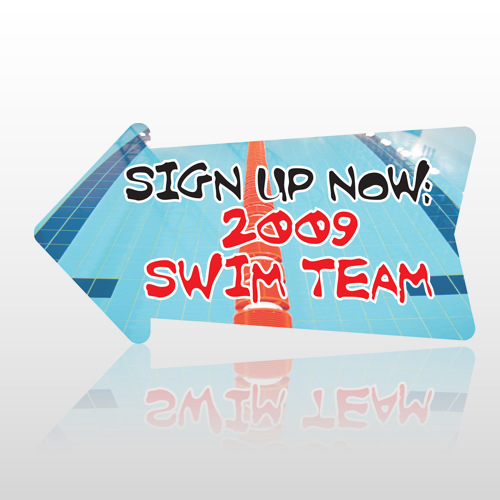 Swim 919 Floor Decal Arrow-Left