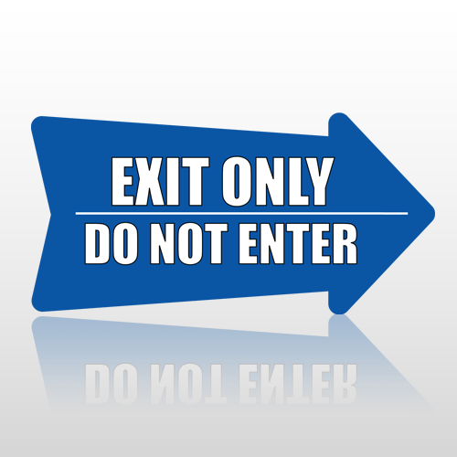 Exit 683 Floor Decal Arrow-Right