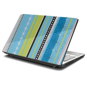 Artsy Blue Laptop Skin