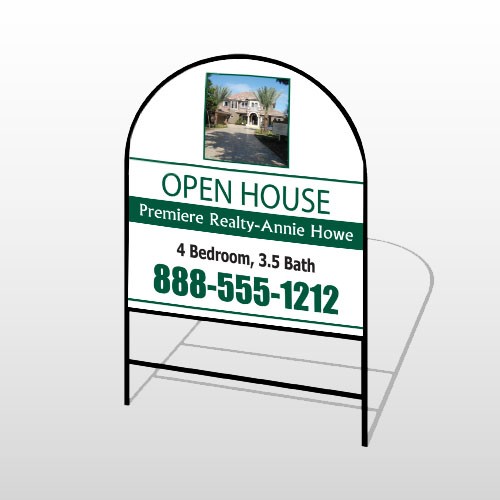 Open House 32 H-Frame Arch Sign