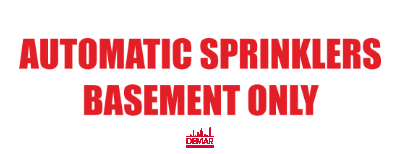 Demar Plumbing 13"w x 5"h Aluminum Sign w/Rounded Corners