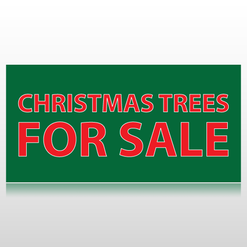 Christmas Trees For Sale Banner